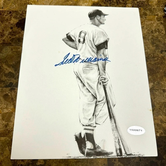 MLB Ted Williams Boston Red Sox autograph photo autograph - Picture 1 of 1